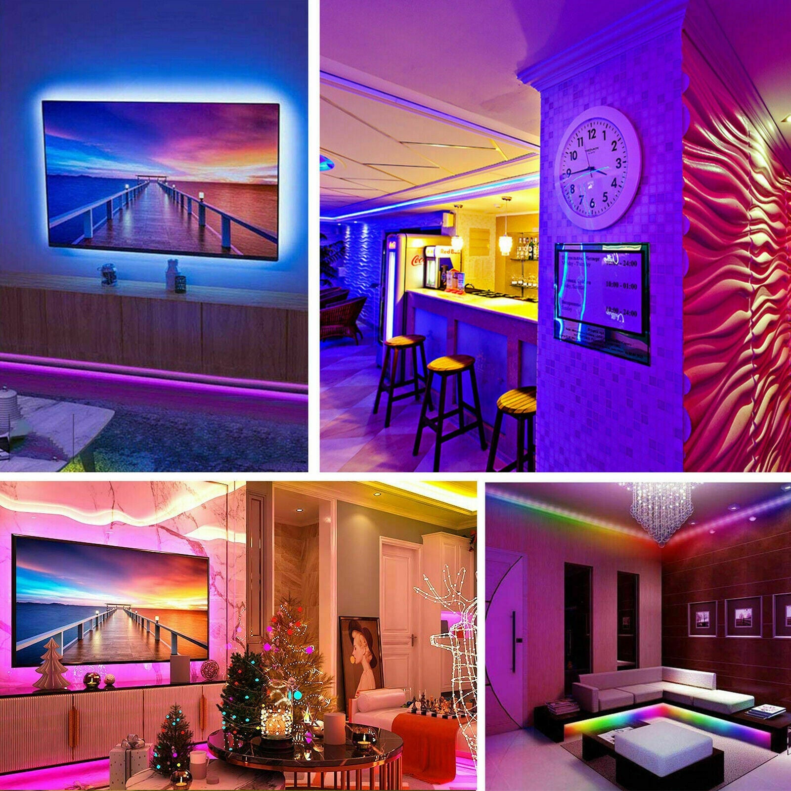 LED Strip Lights - RGB Color Changing with App Control & Music Sync | 16.4FT / 32.8FT
