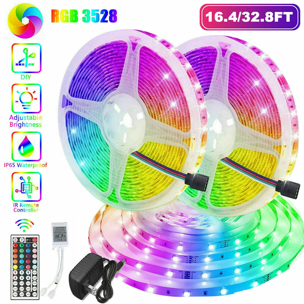 LED Strip Lights - RGB Color Changing with App Control & Music Sync | 16.4FT / 32.8FT