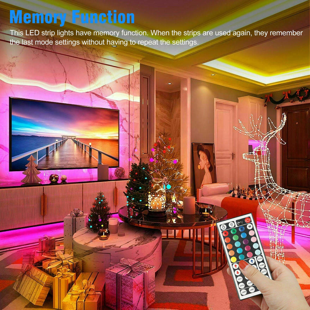 LED Strip Lights - RGB Color Changing with App Control & Music Sync | 16.4FT / 32.8FT